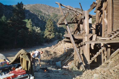 Day 7   we camped by the Golden Gate Mine Stamp Mill