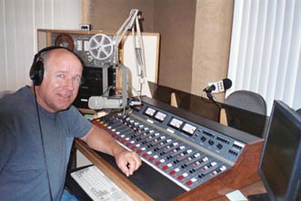 Steve doing his show
