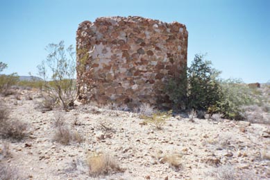 the water tower is made of stone...and sealed inside to hold the water. Several of the buildings had plumbing