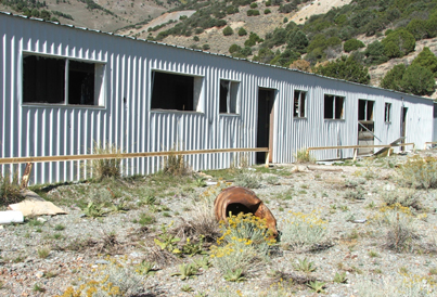 This is a newer mining building from the 1980s